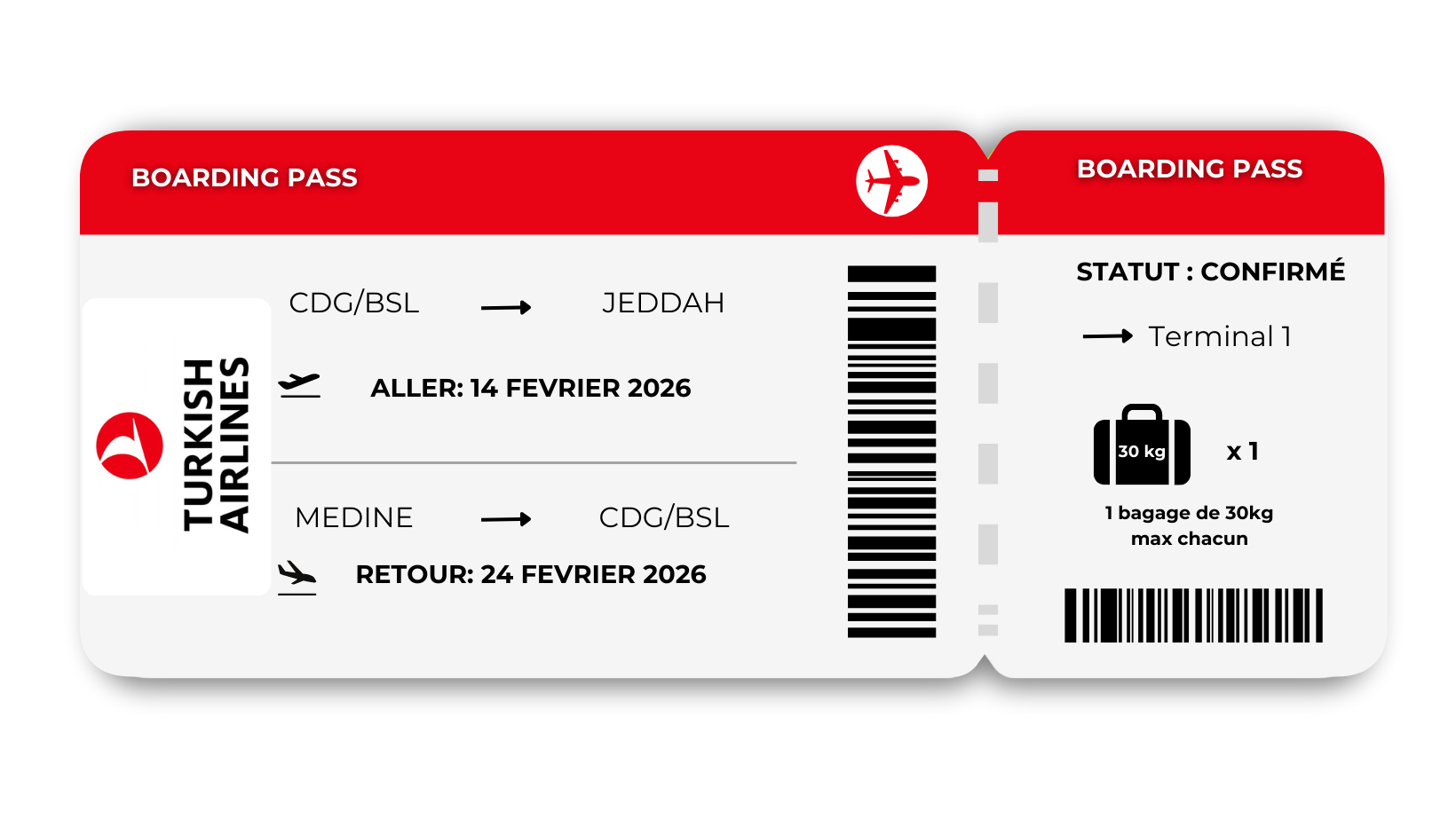 Depart février